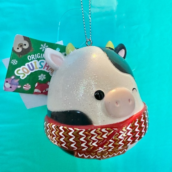 Squishmallow Kurt Adler Christmas Ornament CONNOR the COW - Picture 2 of 4